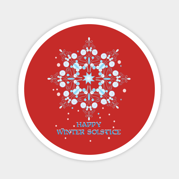 Winter solstice star Magnet by emma17